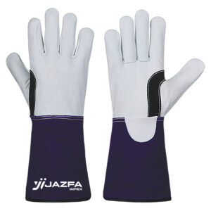 WELDING GLOVES COW SPLIT LEATHER KEVLAR® STITCHED REINFORCED PALM JI-3053