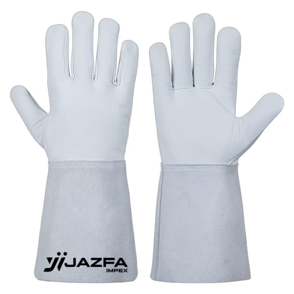 WELDING GLOVES COW SPLIT LEATHER KEVLAR® STITCHED REINFORCED PALM JI-3052