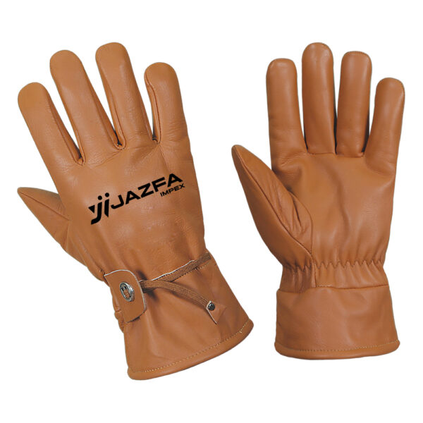 Unisex Leather Driver Gloves Thinsulate Liner Mechanics Works Utility Glove JI-6039