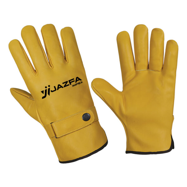 Unisex Leather Driver Gloves Thinsulate Liner Mechanics Works Utility Glove JI-6041