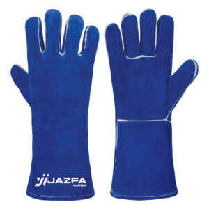 WELDING GLOVES COW SPLIT LEATHER KEVLAR® STITCHED REINFORCED PALM JI-3048