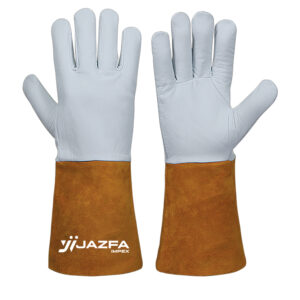 WELDING GLOVES COW SPLIT LEATHER KEVLAR® STITCHED REINFORCED PALM JI-3061