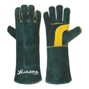 WELDING GLOVES COW SPLIT LEATHER KEVLAR® STITCHED REINFORCED PALM JI-3043