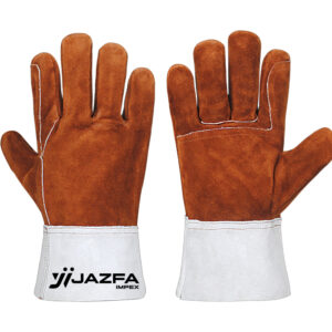 WELDING GLOVES COW SPLIT LEATHER KEVLAR® STITCHED REINFORCED PALM JI-3030