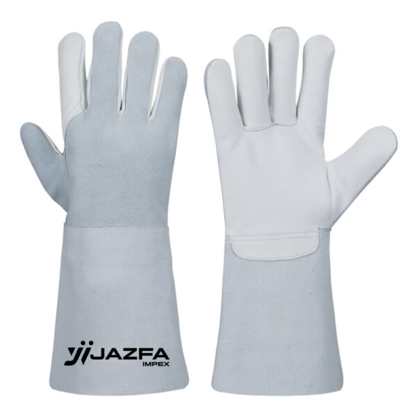 WELDING GLOVES COW SPLIT LEATHER KEVLAR® STITCHED REINFORCED PALM JI-3058