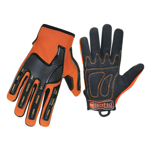 Mechanic Utility Work Gloves Breathable Spandex Safety Impact Glove JI-6070